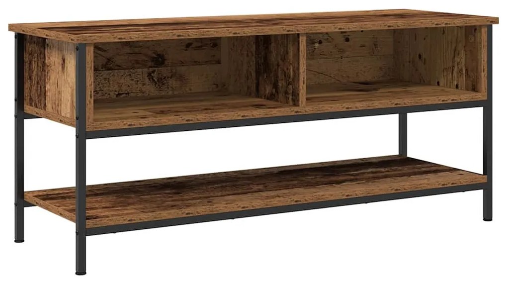 vidaXL Σετ επίπλου τηλεόρασης Επιτοίχιο Παλιό Ξύλο 100 x 35 x 45 εκ.