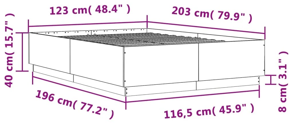 ΠΛΑΙΣΙΟ ΚΡΕΒΑΤΙΟΥ ΓΚΡΙ SONOMA 120X200 ΕΚ. ΕΠΕΞΕΡΓΑΣΜΕΝΟ ΞΥΛΟ 3209714