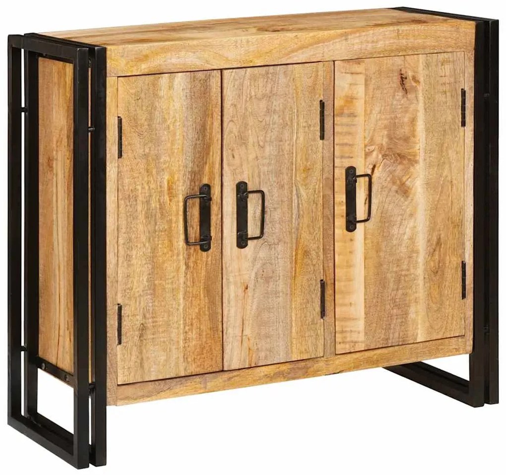 vidaXL Πλαϊνό γραφείο Καφέ 80 x 33 x 70 εκ. Μασίφ ξύλο μάνγκο