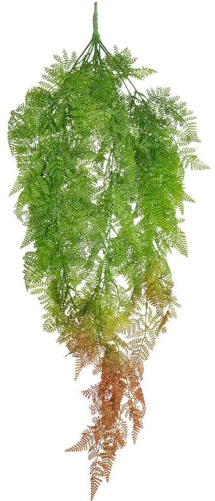 Τεχνητό Κρεμαστό Φυτό Fern 20805 40x20x88cm Green-Brown GloboStar Πολυαιθυλένιο