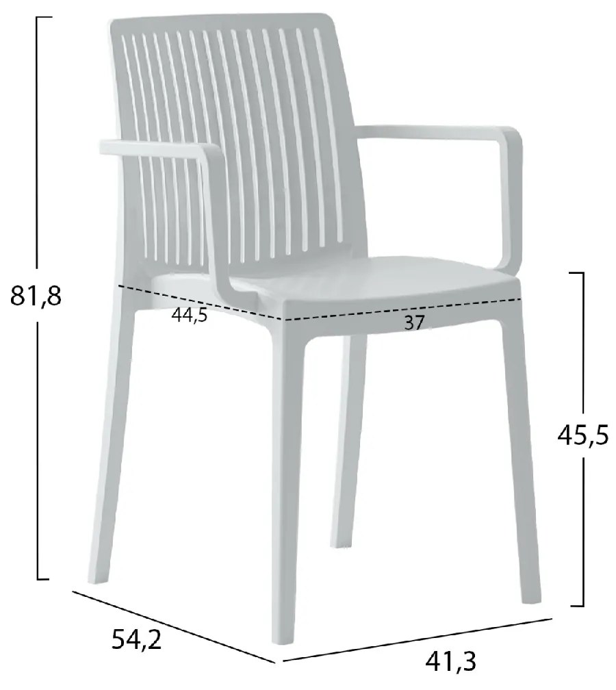 ΠΟΛΥΘΡΟΝΑ ΠΟΛΥΠΡΟΠΥΛΕΝΙΟΥ IDA HM6127.01 ΛΕΥΚΗ 53x50x82Υεκ.