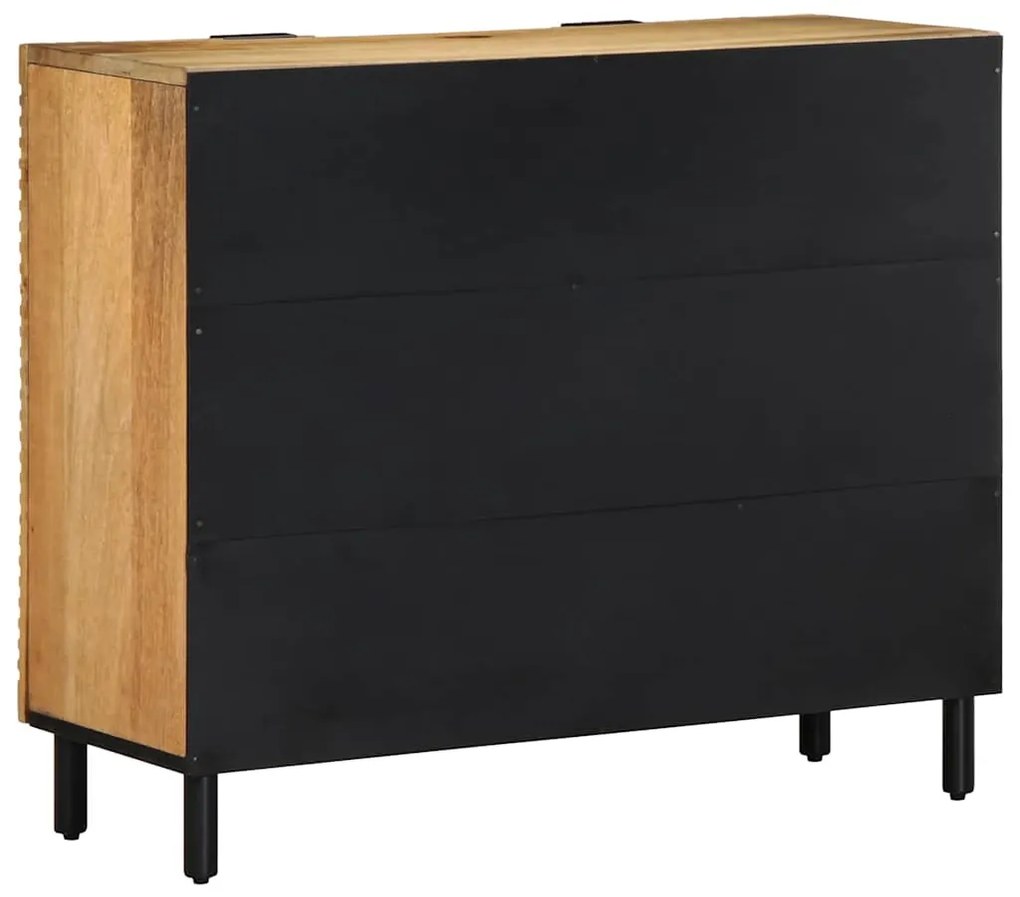 vidaXL Sideboard καφέ 90x33x75 cm μασίφ ξύλο Mango