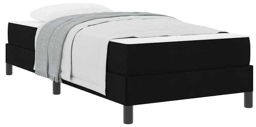 vidaXL Κρεβάτι με ελατήρια Άλλο Μαύρο 90 x 190 cm ύφασμα