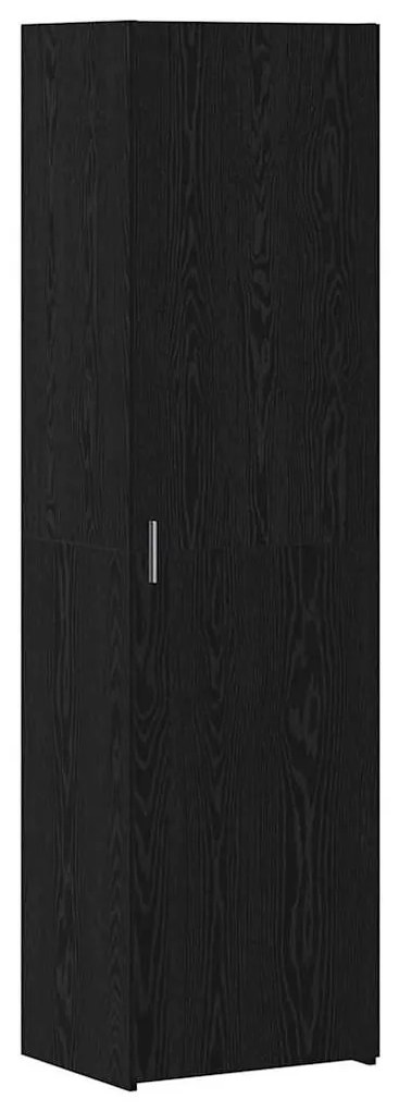 vidaXL Highboard Μαύρη δρυς 50 x 42.5 x 185 εκ. Επεξεργασμένο ξύλο
