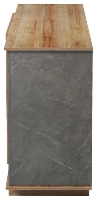 Μπουφές Zafore σε oak - καφέ antique απόχρωση 180x45x80εκ 180x45x80 εκ.