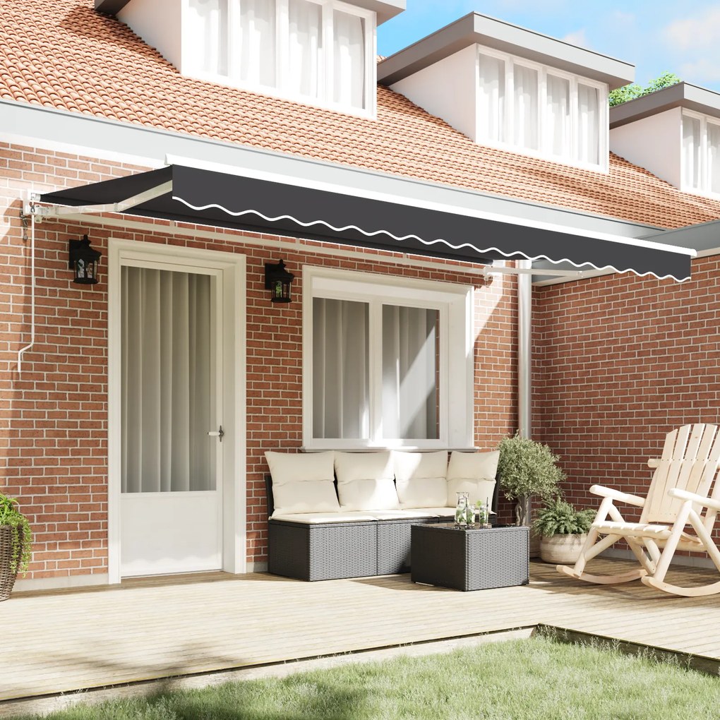 vidaXL Σκηνίτσα Αναδιπλούμενη Ανθρακί 400x200 cm