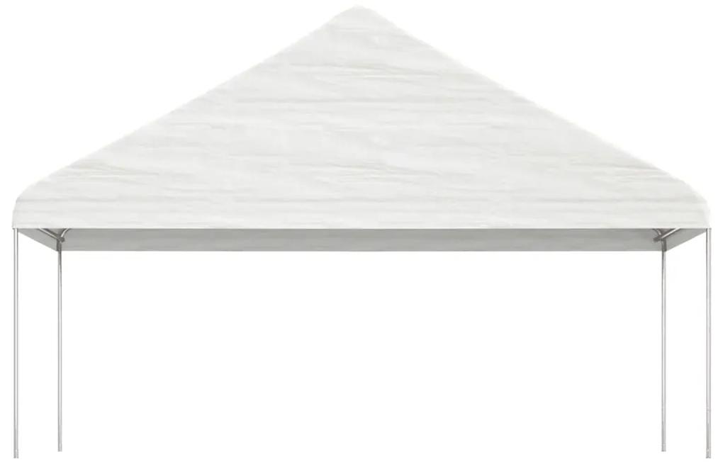 vidaXL Κιόσκι με Τέντα Λευκό 13,38 x 5,88 x 3,75 μ. από Πολυαιθυλένιο