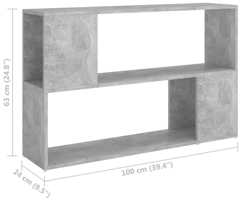 ΒΙΒΛΙΟΘΗΚΗ ΓΚΡΙ ΣΚΥΡΟΔΕΜΑΤΟΣ 100 X 24 X 63 ΕΚ. ΑΠΟ ΜΟΡΙΟΣΑΝΙΔΑ 809174