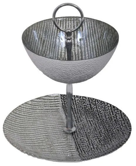 Ορντεβιέρα 2 Θέσεων Orleans 805-92-631 22/15cm Black-Silver Glass