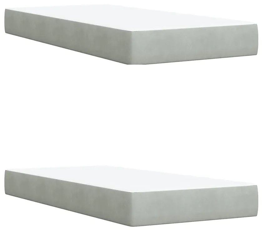 ΚΡΕΒΑΤΙ BOXSPRING ΜΕ ΣΤΡΩΜΑ ΑΝΟΙΧΤΟ ΓΚΡΙ 200X200 ΕΚ. ΒΕΛΟΥΔΙΝΟ 3290136