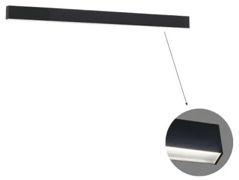 Γραμμικό Οροφής L860 3000K Μαύρο Microprismatic Ciba 3916-01086-3-B-M-N Viokef 3916-01086-3-B-M-N Μαύρο