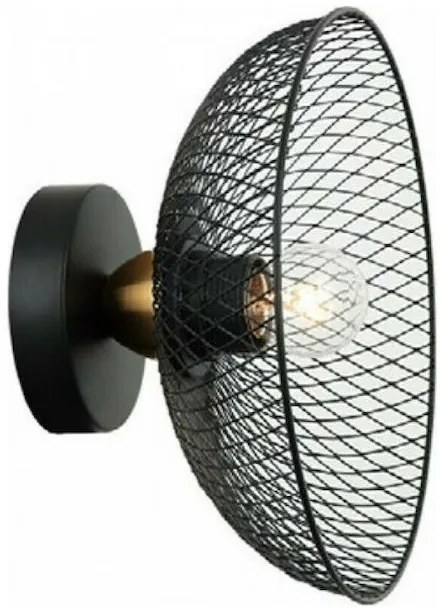 ΕΠΙΤΟΙΧΟ Φ/Σ 1ΧΕ27 ΜΑΥΡΟ ΜΕΤΑΛΛΙΚΟ D24Χ12CM KOBE ACA HL45841W25B