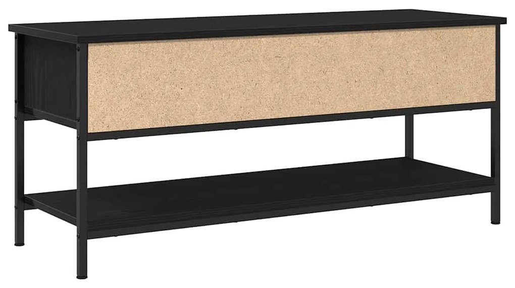 vidaXL Ντουλάπι TV Μαύρη δρυς 100 x 35 x 45 εκ. Επεξεργασμένο ξύλο