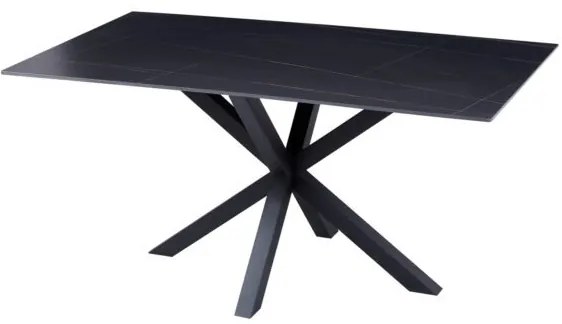 ΤΡΑΠΕΖΙ ΣΑΛΟΝΙΟΥ HM9470.04 BLACK MARBLE-ΜΑΥΡΗ ΜΕΤΑΛ.ΒΑΣΗ 120x60x45,5Yεκ.
