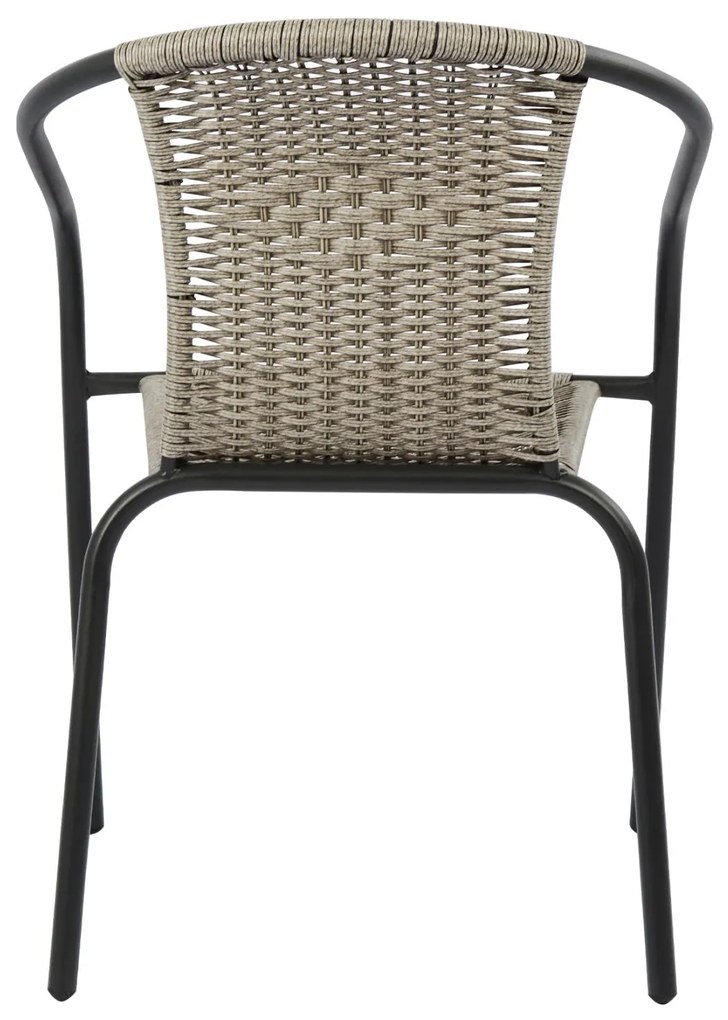 Καρέκλα - Πολυθρόνα CAMEL C5015.01 Μεταλλική Γκρί με Wicker 48x48-53x72 εκ. 48x53x72 εκ.