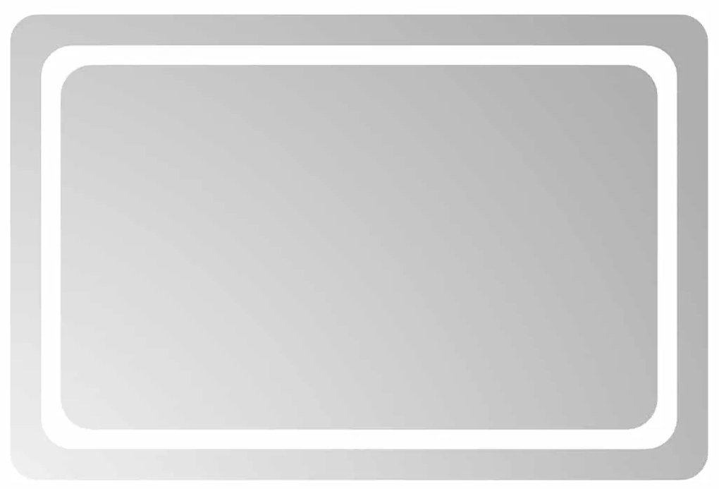 vidaXL Καθρέφτης Μπάνιου με LED 90x60 εκ.