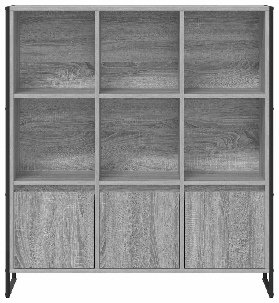 vidaXL Βιβλιοθήκη 2 pcs Γκρίζο Σονομα 99,5 x 30 x 108,5 εκ