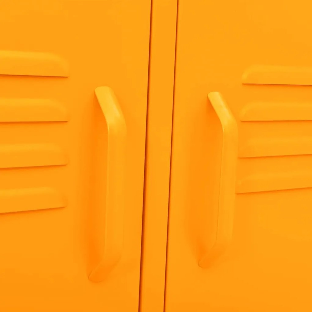 vidaXL Έπιπλο Τηλεόρασης Μουσταρδί 105x35x50 εκ. από Ατσάλι