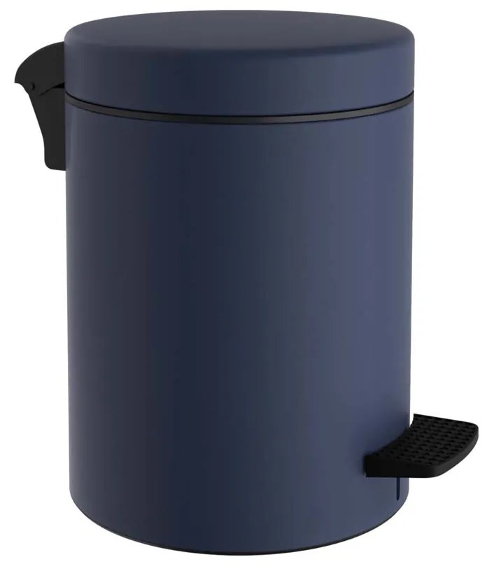 Κάδος Απορριμμάτων Μπάνιου (Φ20x28) Pam &amp; Co 5lt 96-203 Matt Navy Blue