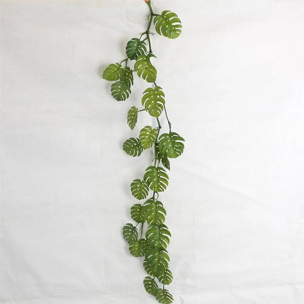 Τεχνητή Γιρλάντα Μονστέρα Adansonii 9171-7 124cm Green Supergreens Πολυαιθυλένιο