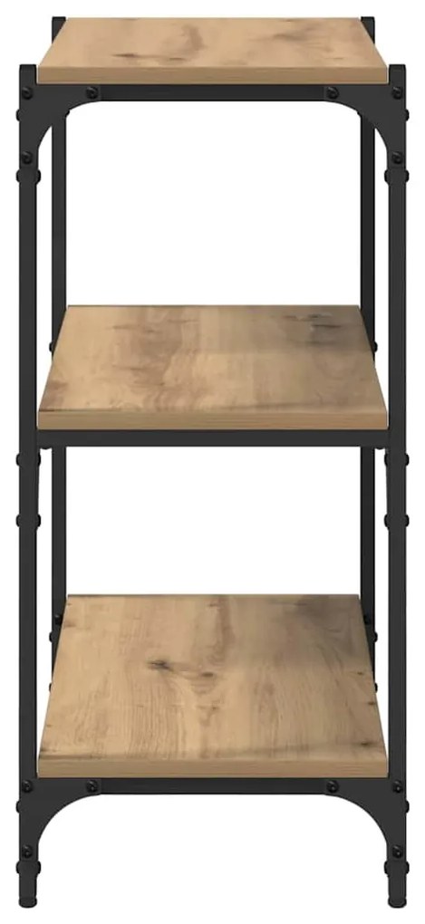 vidaXL Βιβλιοθήκη artisan δρυς 60 x 33 x 71 εκ Επεξεργασμένο ξύλο
