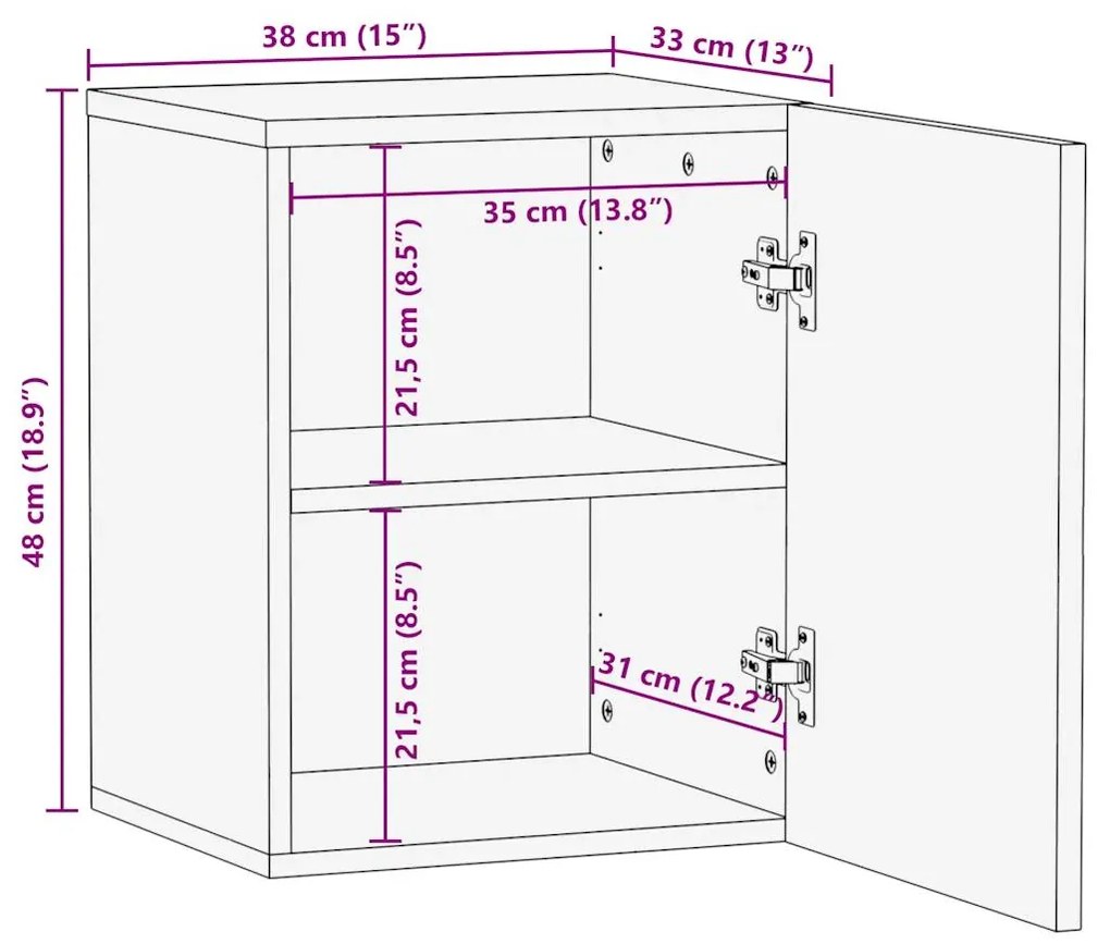 ΣΤΗΛΗ ΜΠΑΝΙΟΥ ΚΡΕΜΑΣΤΗ ΜΑΥΡΟ 38X33X48 ΕΚ. ΕΠΕΞΕΡΓΑΣΜΕΝΟ ΞΥΛΟ 4017668