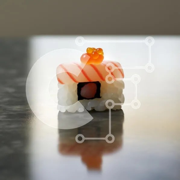 Intra Συλλεκτικό Ξύλινο Παζλ Plywood  4mm - Sushi House Delight Σε Ξύλινο Κουτί - Διαστάσεις: 10x10 cm – 25 κομμάτια