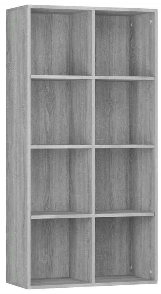 vidaXL Βιβλιοθήκη/Βοηθητικό Ντουλάπι Γκρι sonoma 66x30x130εκ Επεξ Ξύλο
