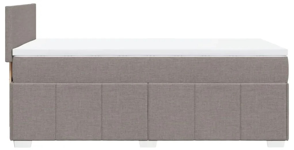 ΚΡΕΒΑΤΙ BOXSPRING ΜΕ ΣΤΡΩΜΑ TAUPE 90X200 ΕΚ. ΥΦΑΣΜΑΤΙΝΟ 3289248