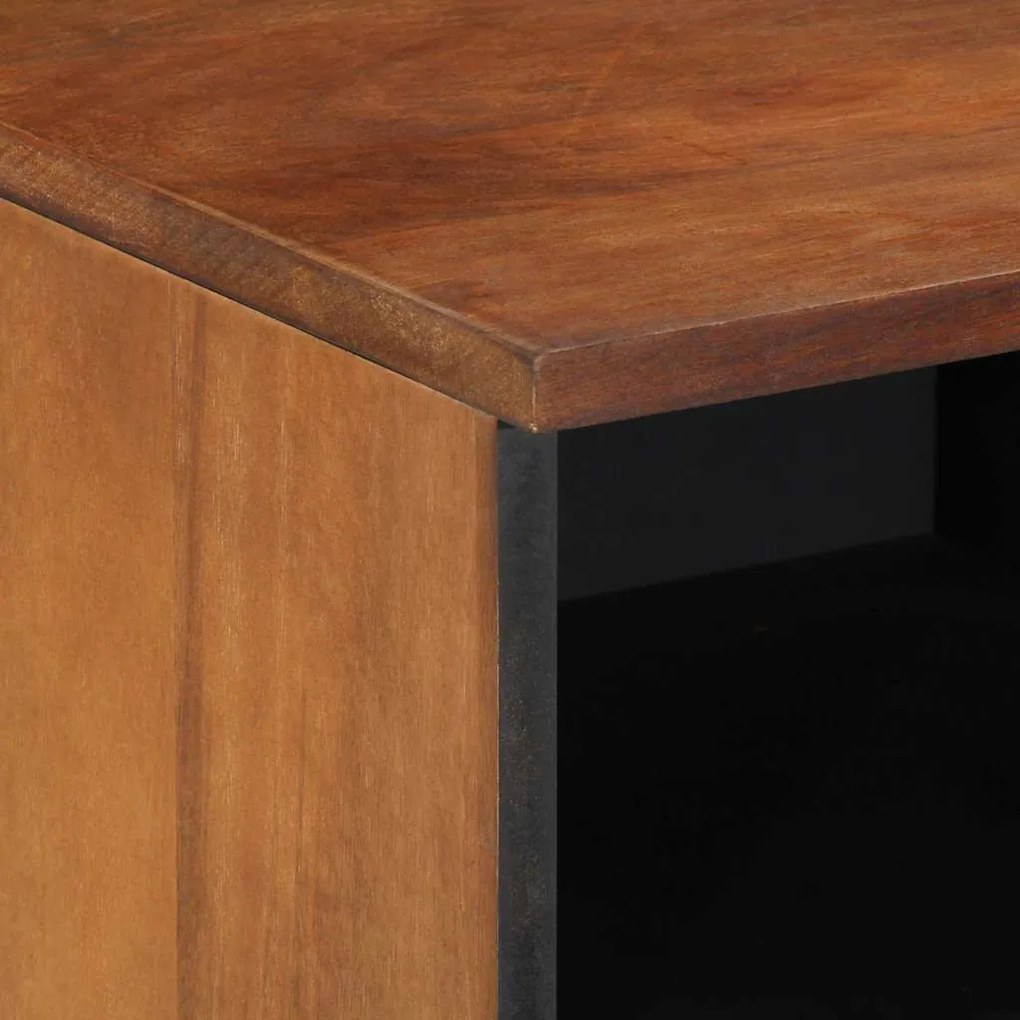vidaXL Ντουλάπι Τηλεόρασης Καφέ 100 x 33.5 x 46 εκ Μασίφ ξύλο μάνγκο