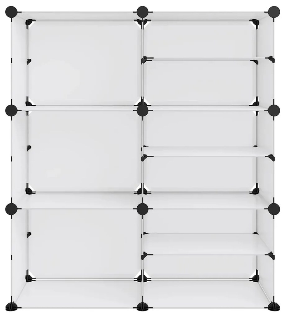 vidaXL Παπουτσοθήκη Διαφανής 84x31,5x93 εκ. από Πολυπροπυλένιο