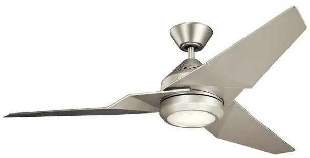 Ανεμιστήρας Οροφής 60W Φωτιστικό LED 18W Τηλεχειριστήριο Jade Elstead Lighting KLF-JADE-60-BN Νίκελ Ματ