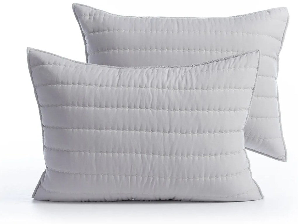 Ζεύγος Μαξιλαροθήκες Καπιτονέ (52x72) Nef-Nef Homeware Colorfull Grey