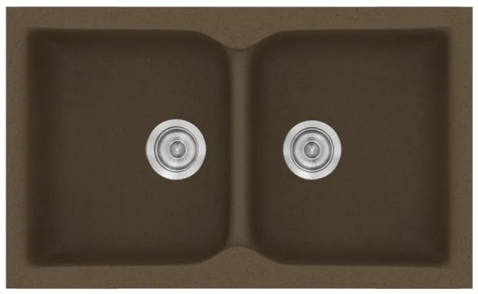 Sanitec Classic 340 Granite Rust Ένθετος Νεροχύτης 80cm