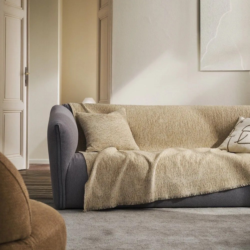 Ριχτάρι Yrsa 141/04 Gold Grain Gofis Home Πολυθρόνα 180x180cm Cotton-Acrylic