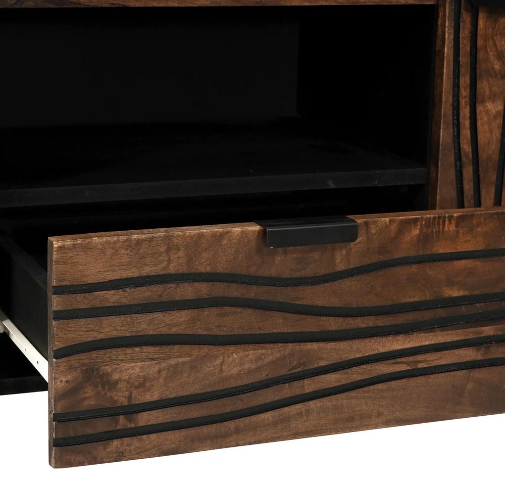 vidaXL Ντουλάπα Τηλεόρασης 105x33.5x46 cm Μασίφ Ξύλο Μάνγκο