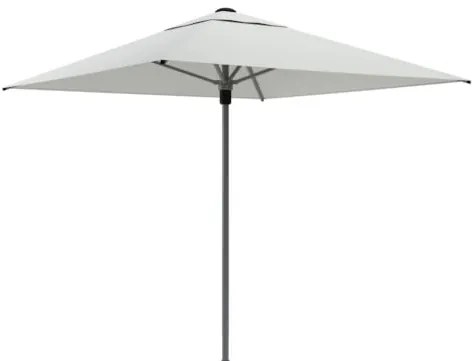 Umbrella without Base Bloom Outdoor Mobel Silver Grey Cilli Center Pole Umbrella, Beaufort 6 Ø200cm X Y200cm 15980GR-7191