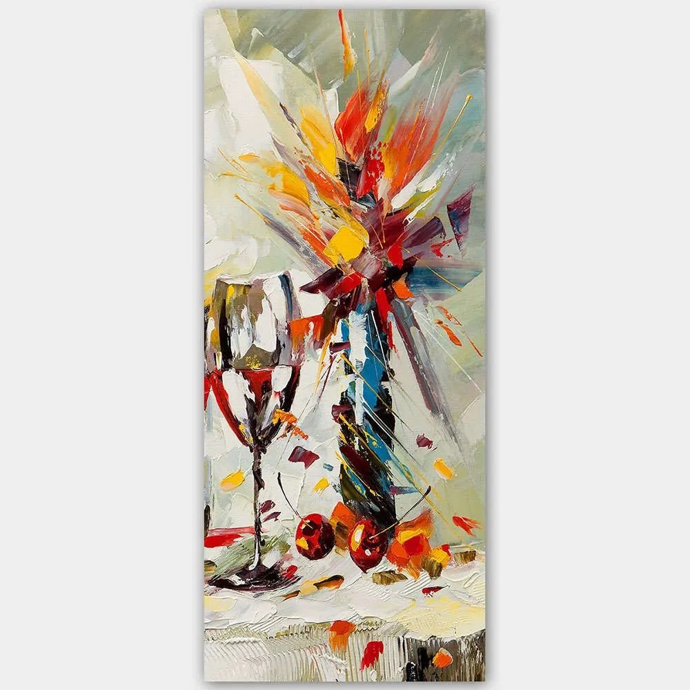 Πίνακας Καμβάς 451ERN2120 50x120cm Multi Wallity Κάθετοι Ξύλο, Καμβάς
