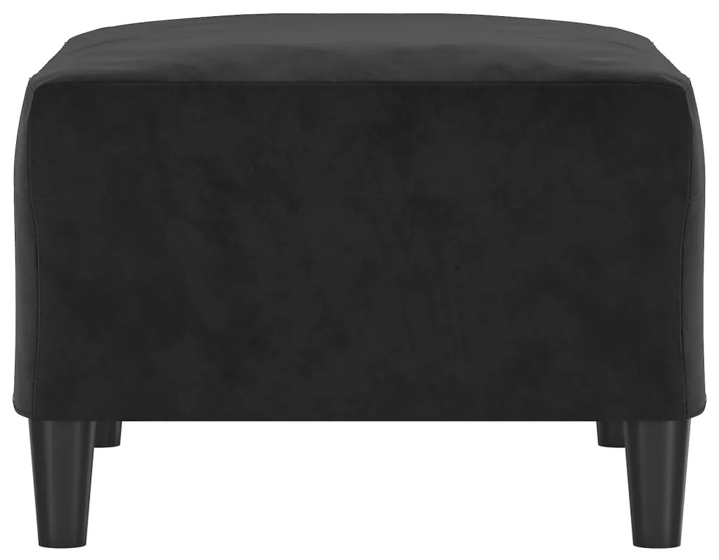 vidaXL Υποπόδιο Μαύρο 70 x 55 x 41 εκ. Βελούδινο
