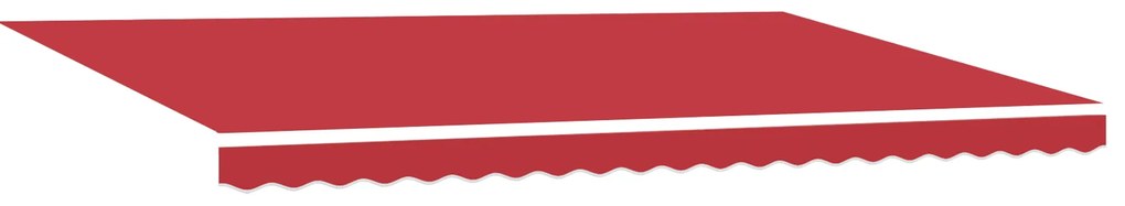 vidaXL Τέντα με LED Κόκκινη 500x300 cm