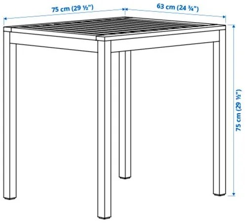NÄMMARÖ τραπέζι/εξωτερικού χώρου, 75x63 cm 005.103.08