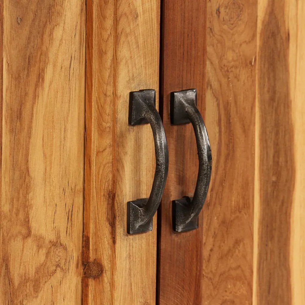 vidaXL Ντουλάπι 65 x 30 x 70 εκ. Ανακυκλωμένο Ξύλο Teak &amp; Ατσάλι