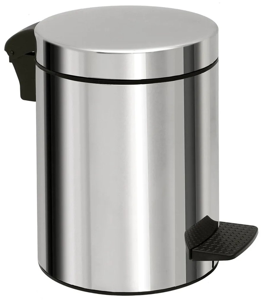 Κάδος Απορριμμάτων Μπάνιου (Φ23x32) Pam &amp; Co 8lt 08-501-001 Inox