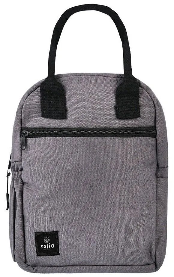 Τσάντα Φαγητού Ισοθερμική 01-16937 20x12x26cm 7lt Grey Estia 100% Cotton