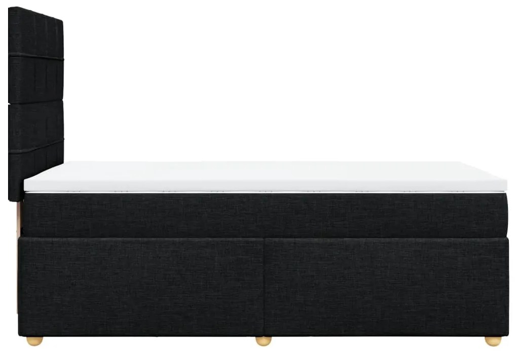 ΚΡΕΒΑΤΙ BOXSPRING ΜΕ ΣΤΡΩΜΑ ΜΑΥΡΟ 90X200 ΕΚ. ΥΦΑΣΜΑΤΙΝΟ 3291165