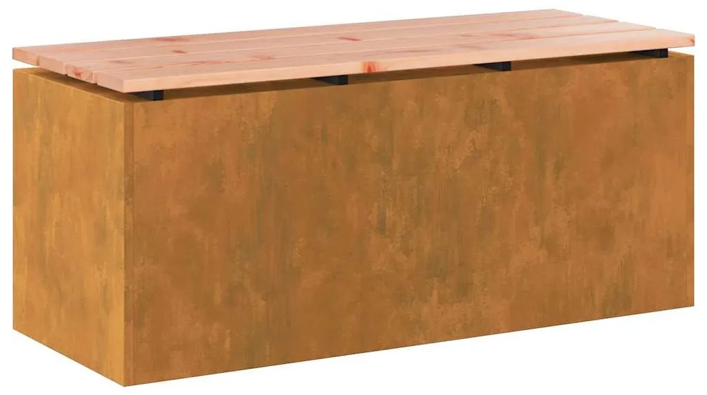vidaXL Παγκάκι κήπου Σκ rusty 100 x 40 x 43 εκ