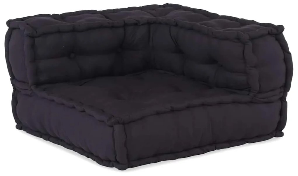 Modular Pouffe Anthracite 70x70x54 ύφασμα - Ανθρακί