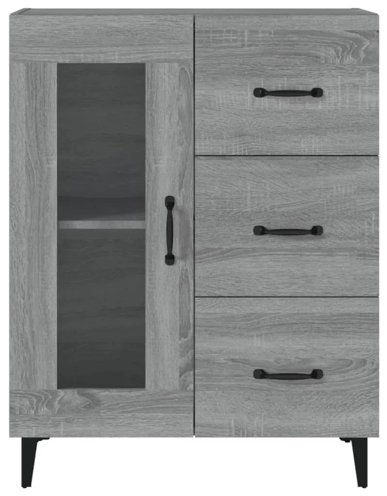 vidaXL Ντουλάπι Γκρι Sonoma 69,5 x 34 x 90 εκ. από Επεξεργασμένο Ξύλο