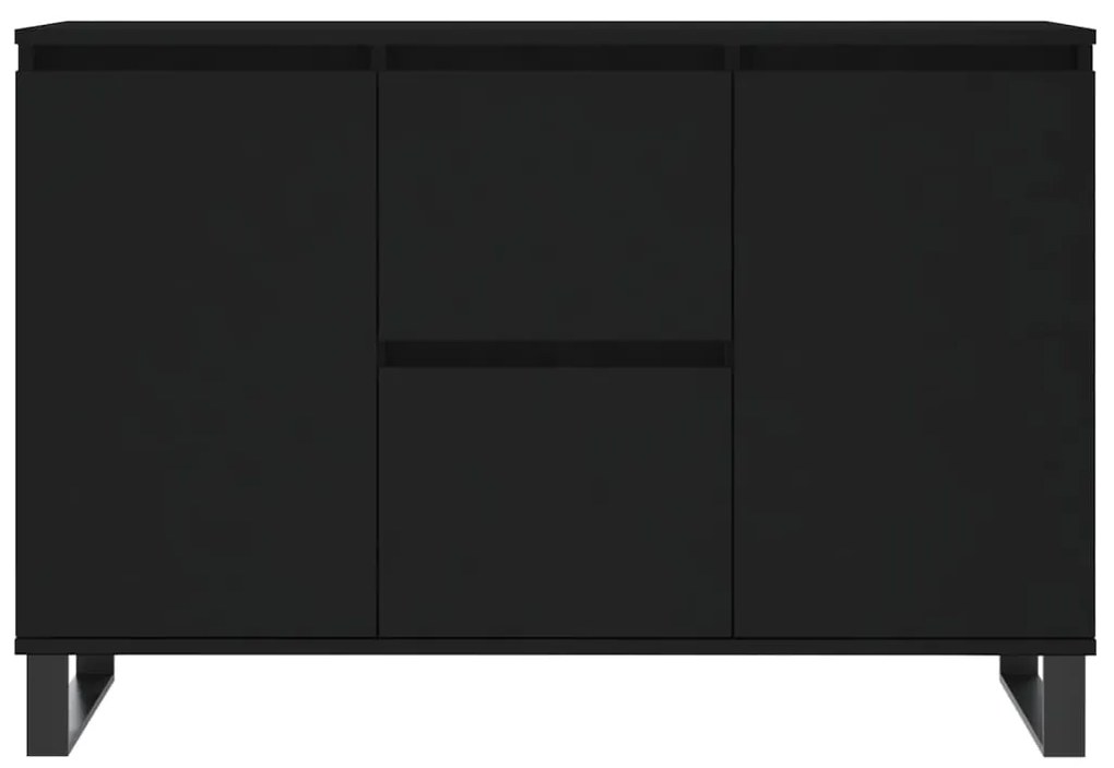 vidaXL Μπουφές Μαύρος 104 x 35 x 70 εκ. από Επεξεργασμένο Ξύλο