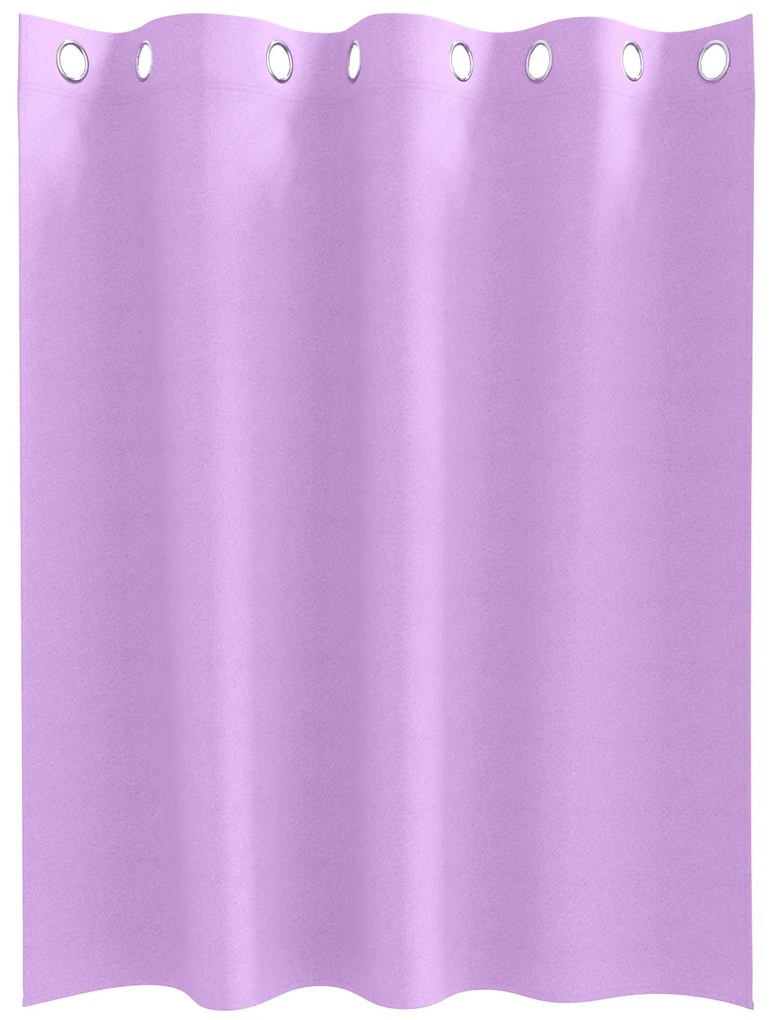 vidaXL Κουρτίνες με κουρτίνες 2 pcs Μοβ 140 x 140 cm Πολυεστέρας